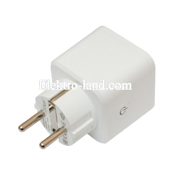 Умная WIFI розетка с заземлением LUXEL sm-05 белая